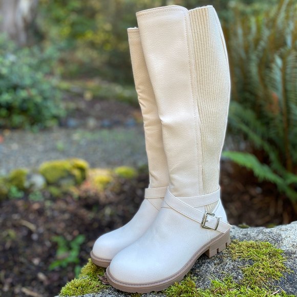 Corkys Hayride Knee High Boots in Ivory - Picture 4 of 5